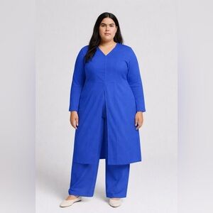 Two-Piece blue Kurta + Pant Set – Size 1X